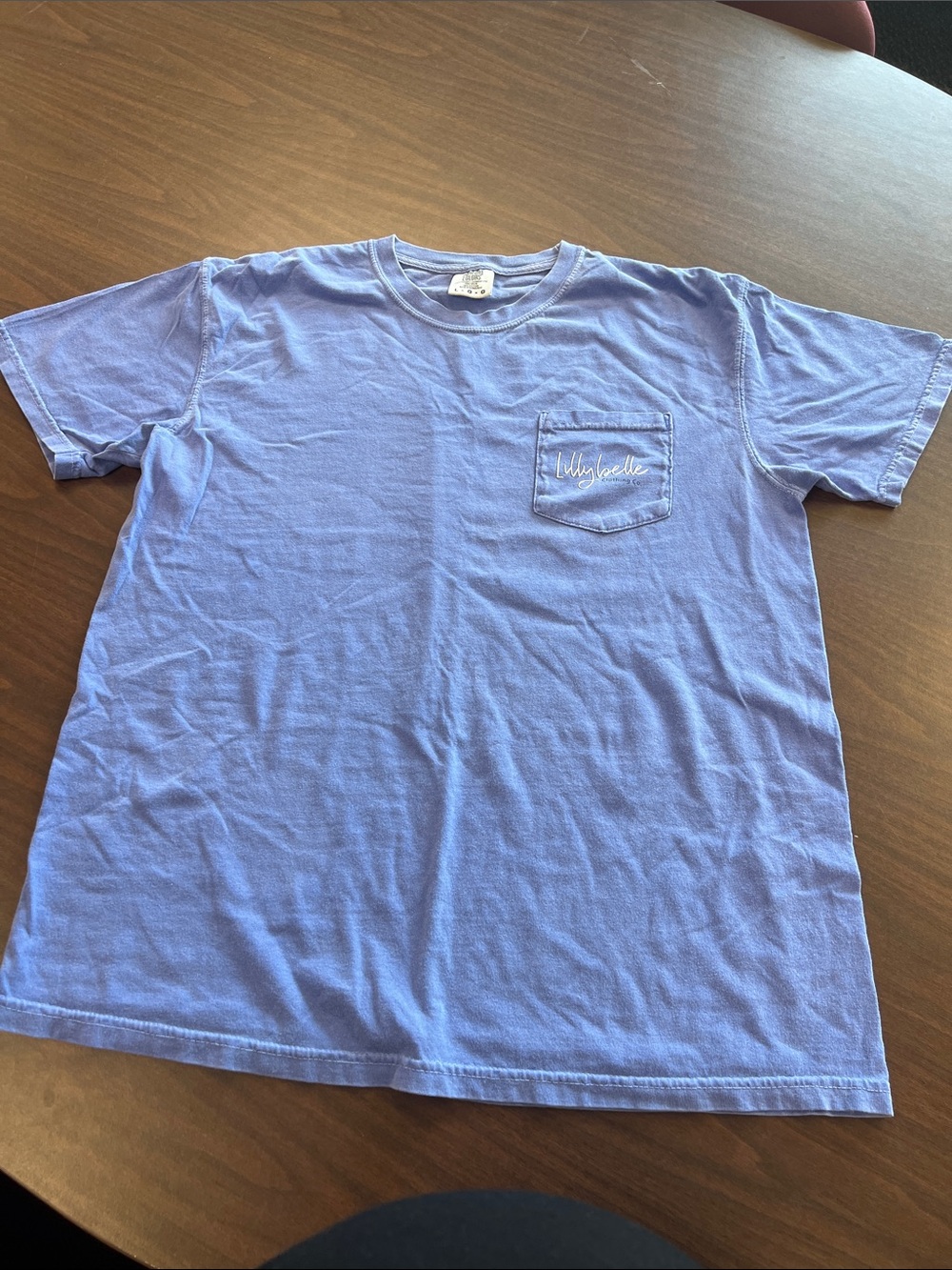 Comfort Colors Lilac Short Sleeve Pocket Tee